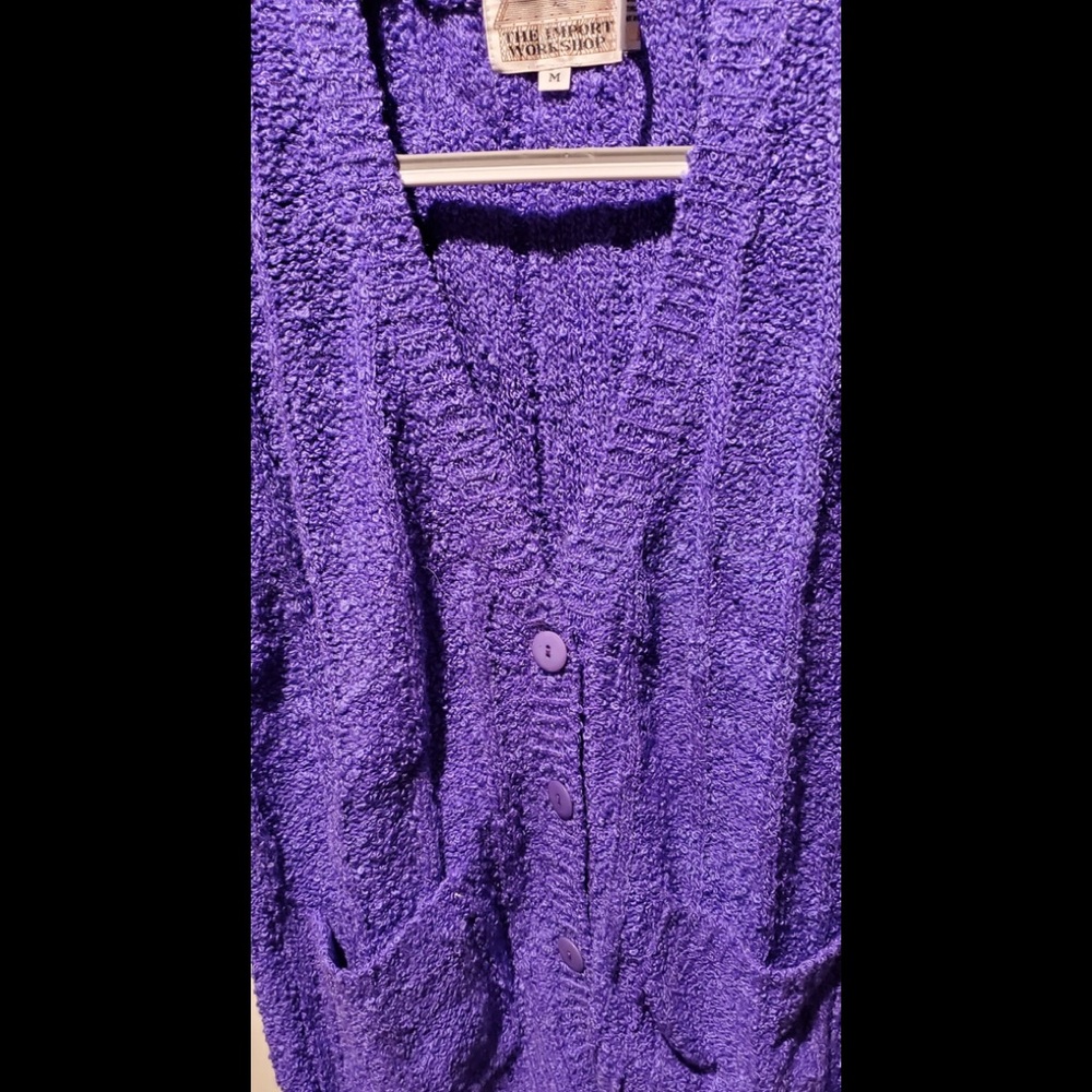 NWT Vintage purple The Import Workshop sweater vest  M